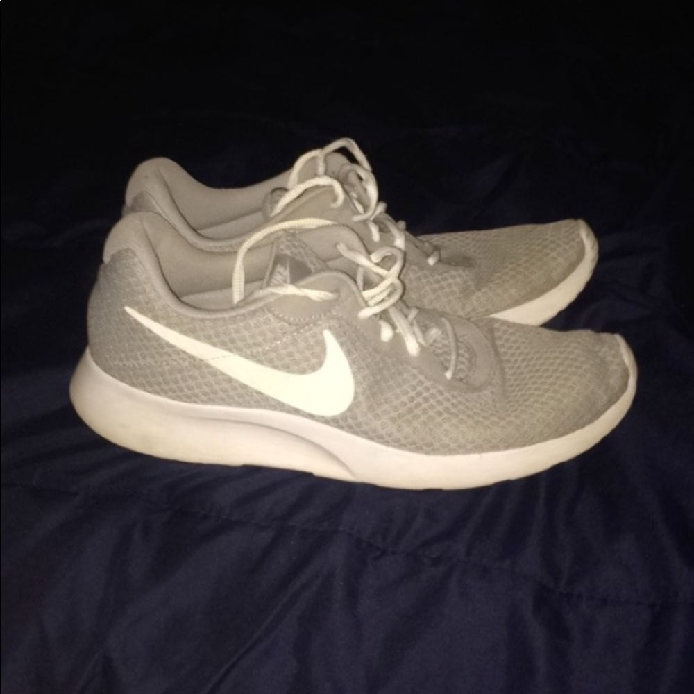 Nike grey and white sneakers
